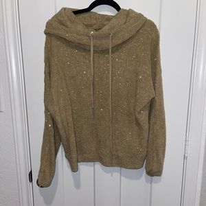 Tan sequin sweater